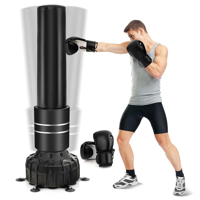 175 cm Stehender Boxsack mit Saugnapf & Stoßdämpfung – MMA & Fitness