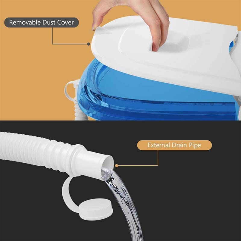 Beheiztes Fußbad mit Shiatsu-Massage & verstellbaren Düsen