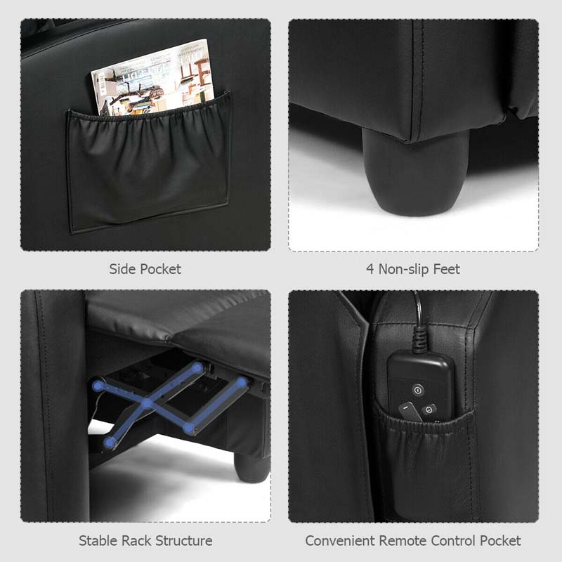 Elektrischer Massage Relaxsessel mit Liegefunktion & Fernbedienung