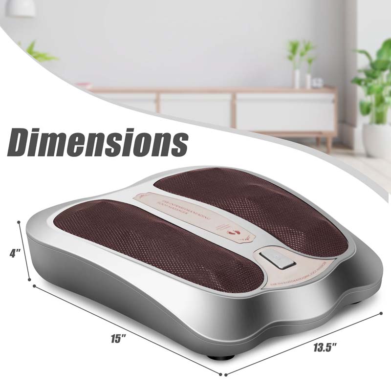 3-in-1 Elektrisches Fußmassagegerät mit Shiatsu & Infrarotwärme