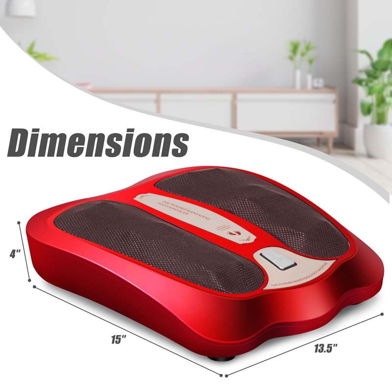 3-in-1 Elektrisches Fußmassagegerät mit Shiatsu & Infrarotwärme