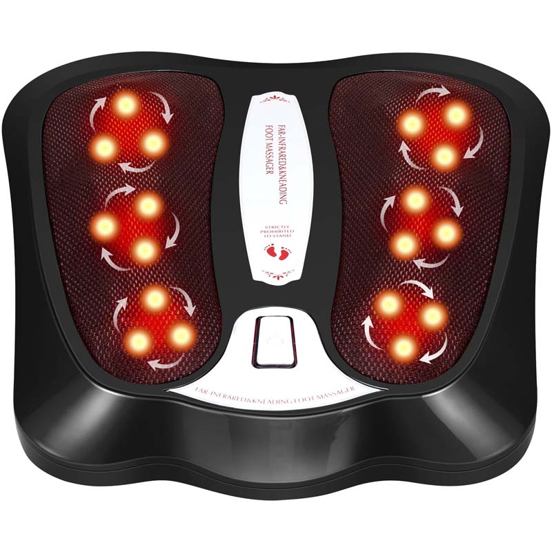 3-in-1 Elektrisches Fußmassagegerät mit Shiatsu & Infrarotwärme