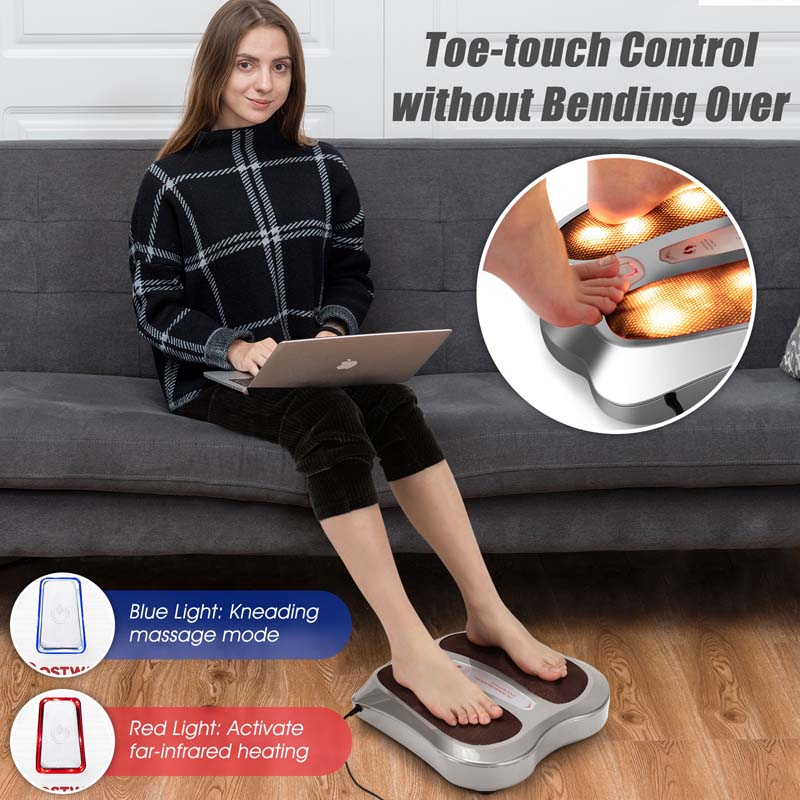 3-in-1 Elektrisches Fußmassagegerät mit Shiatsu & Infrarotwärme