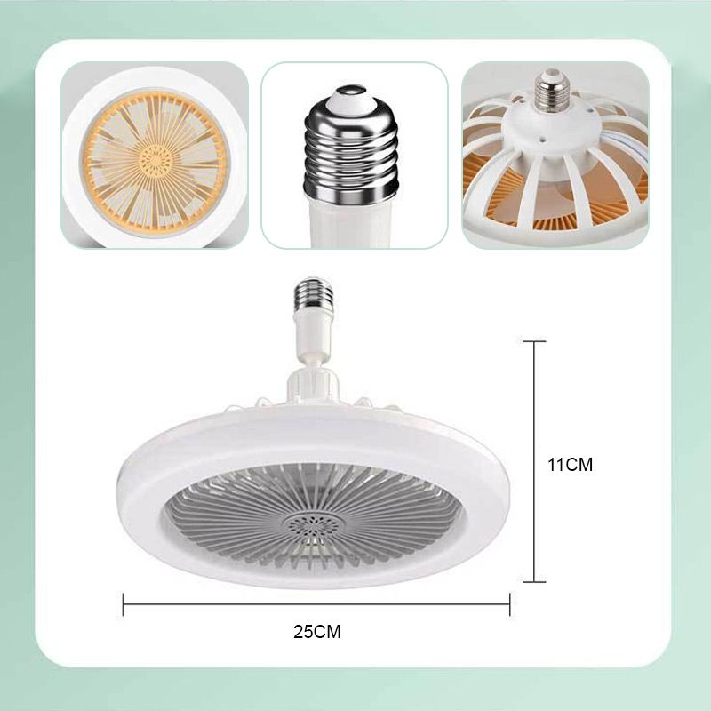 2-in-1 stille verstellbare Ventilatorlampe mit Fernbedienung für das Schlafzimmer (Kostenloser Versand)