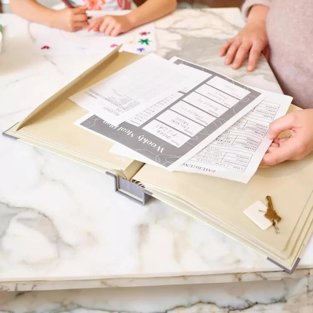 Document Organizer Binder | Durable Accordion Design with Expanding Pockets for Essential Records & Important Documents