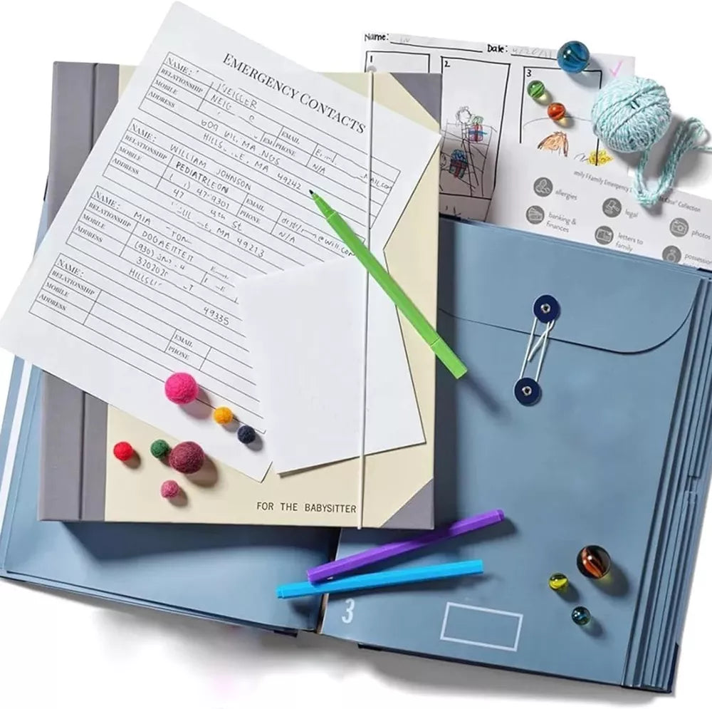 Document Organizer Binder | Durable Accordion Design with Expanding Pockets for Essential Records & Important Documents