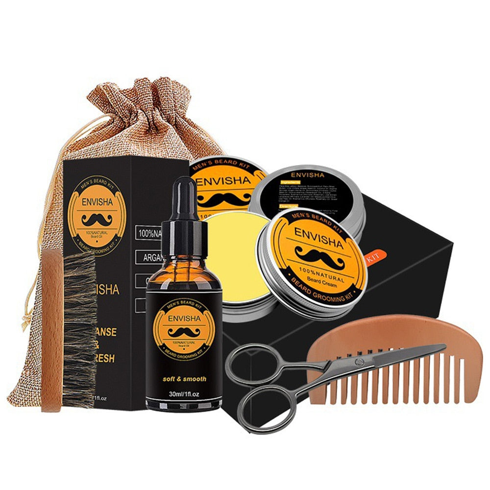 Gearwelt™ Bartwuchs-Friseurset™ | Stimuliert Ihr Bartwachstum und pflegt die Haut