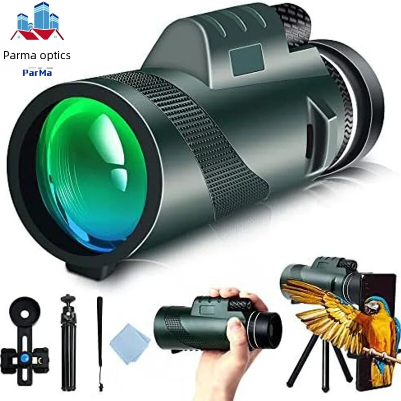 Hochwertiges tragbares Zoom HD 5000m Teleskop, klappbar, für Langstrecken | Professionelles Mini-Teleskop, leistungsstark: Jagd, Sport, Outdoor, Camping, Reisen | Smartphone, iPhone, Samsung & Android