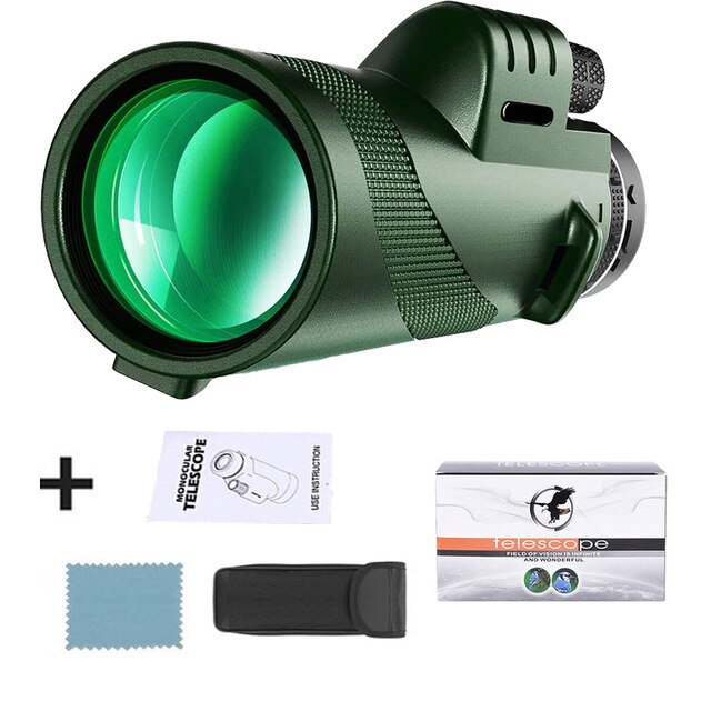 Hochwertiges tragbares Zoom HD 5000m Teleskop, klappbar, für Langstrecken | Professionelles Mini-Teleskop, leistungsstark: Jagd, Sport, Outdoor, Camping, Reisen | Smartphone, iPhone, Samsung & Android
