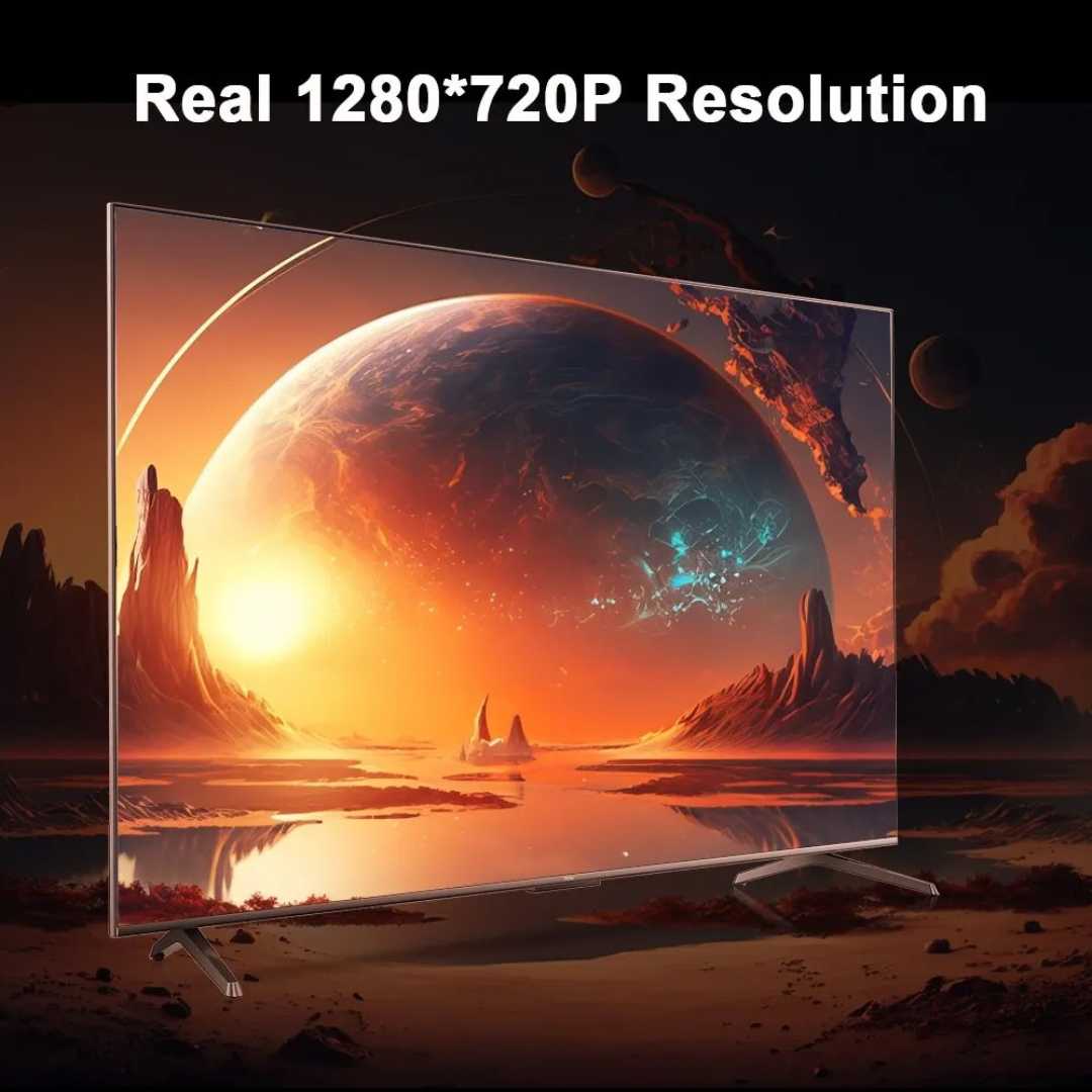 Portable 4K Projector with Remote Control - Mini Home Theater Projector for Movies, Gaming & Outdoor Use