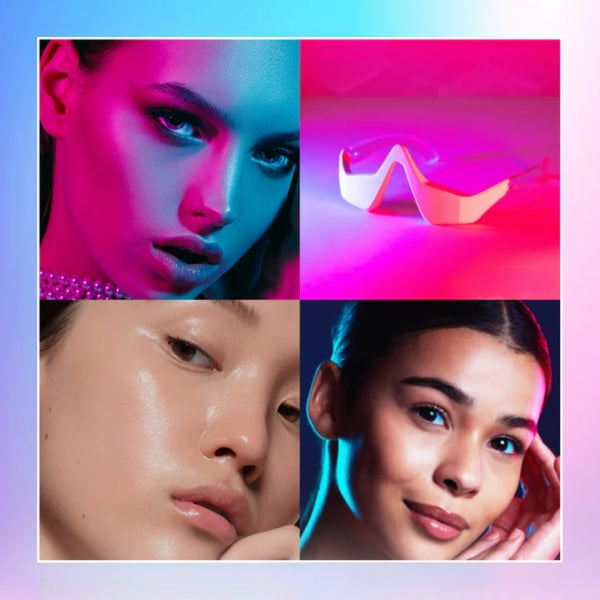 Under Eye Anti-Aging Glasses | Red Light Therapy & Microcurrent for Reducing Wrinkles, Dark Circles & Puffiness