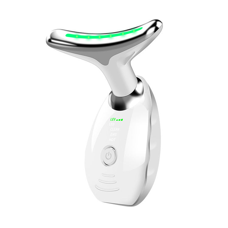 LED Photonen Therapie für Nacken und Gesicht Beauty Device zur Hautstraffung Doppelkinn Reduzierung und Falten Entfernung