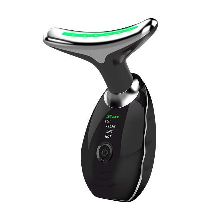 LED Photonen Therapie für Nacken und Gesicht Beauty Device zur Hautstraffung Doppelkinn Reduzierung und Falten Entfernung