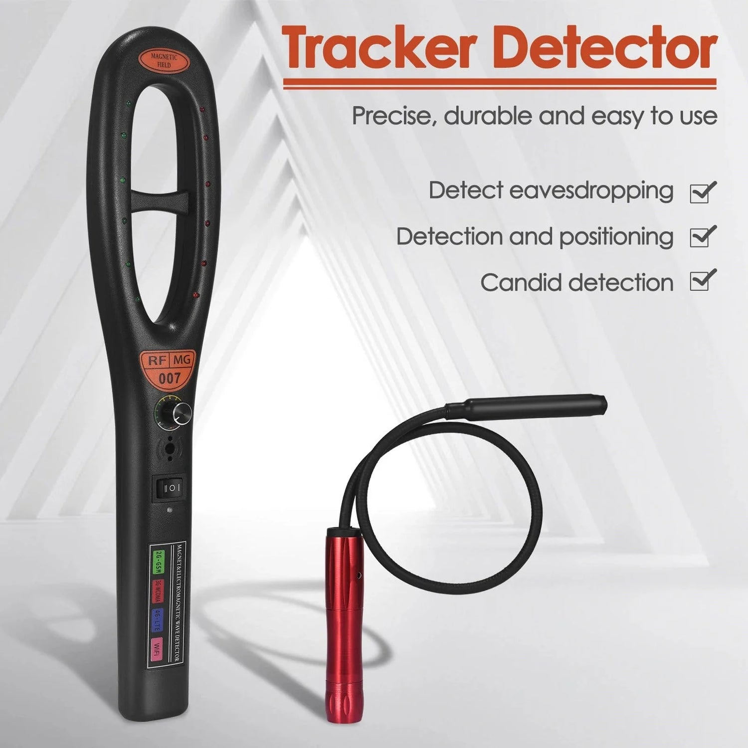 GPS Tracker Detector - Real-Time Tracking Device with Anti-Theft Alerts for Vehicles & Personal Security