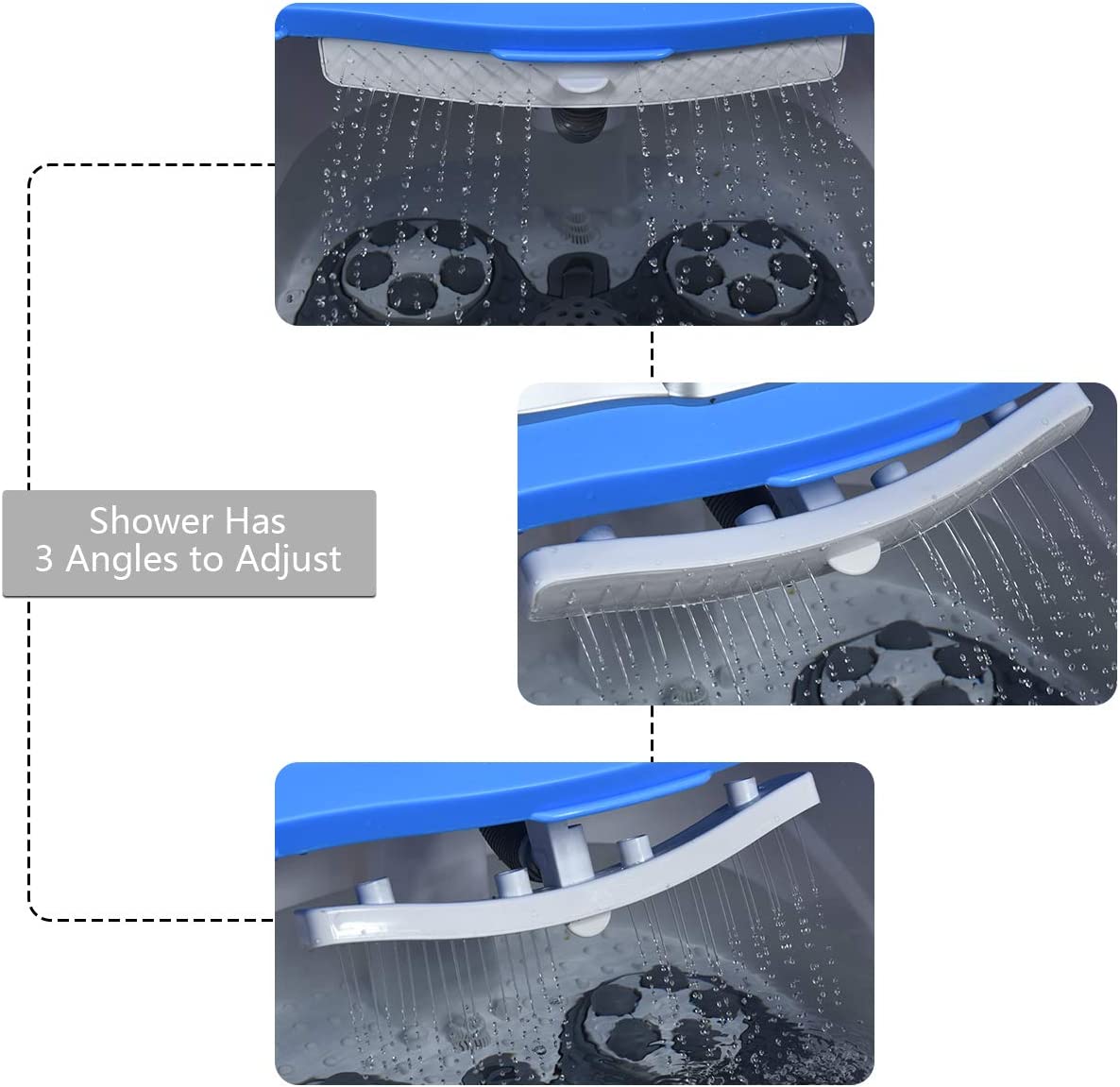 Elektrische Fußbadewanne mit Massage & Heizung – Timer & Rollen