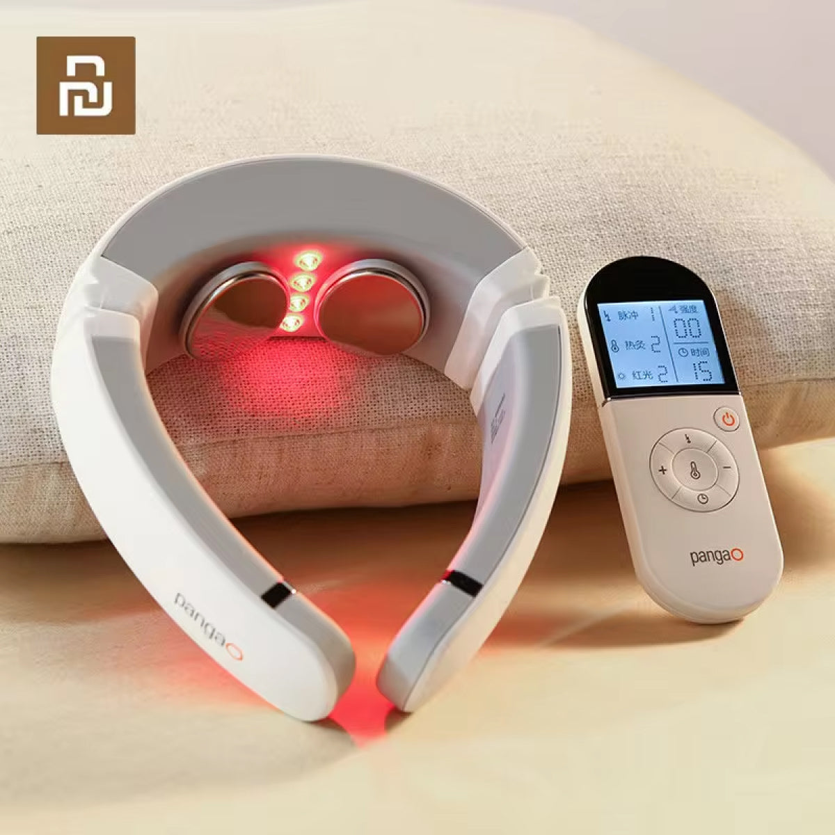 3-in-1 beheizte Nacken-Therapie Elektrischer Masseur - Komfortabel & Effektiv - Ideal bei Nackenschmerzen & Spannung
