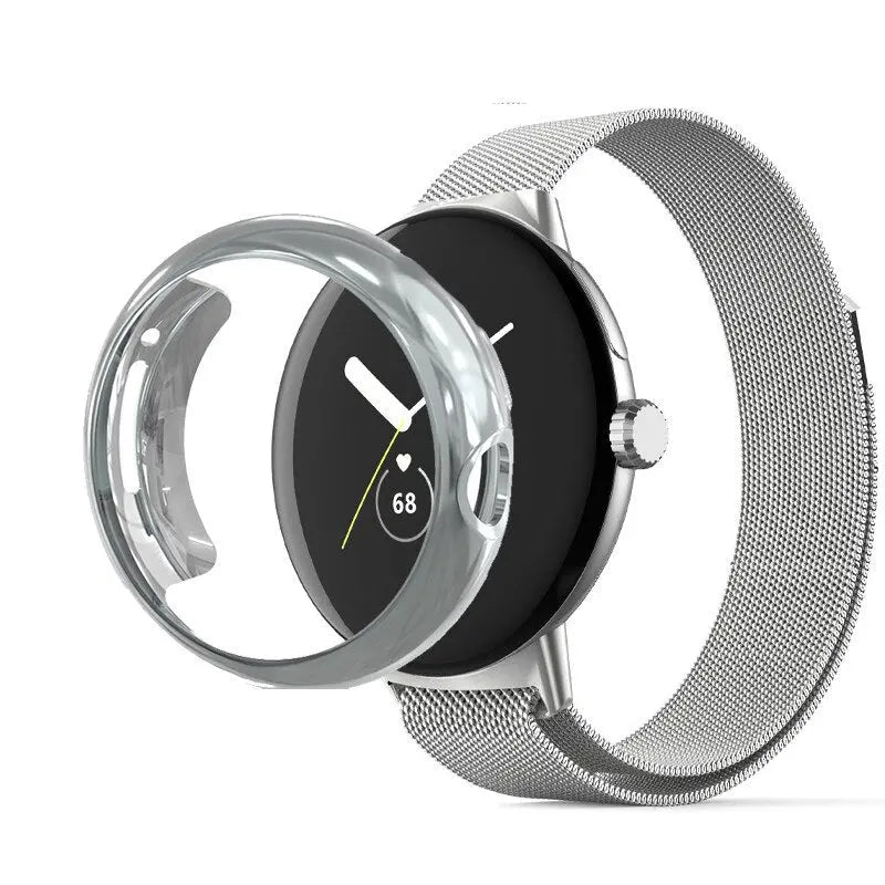 Pinnacle Premium Edelstahlarmband und -gehäuse für Google Pixel Watch & Pixel Watch 2