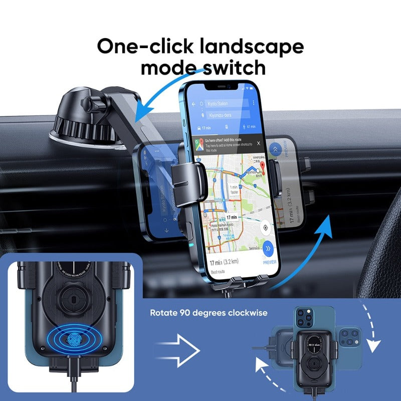 15W Autotelefonhalter Kabelloses Ladegerät Telefonhalter