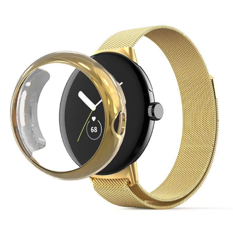 Pinnacle Premium Edelstahlarmband und -gehäuse für Google Pixel Watch & Pixel Watch 2