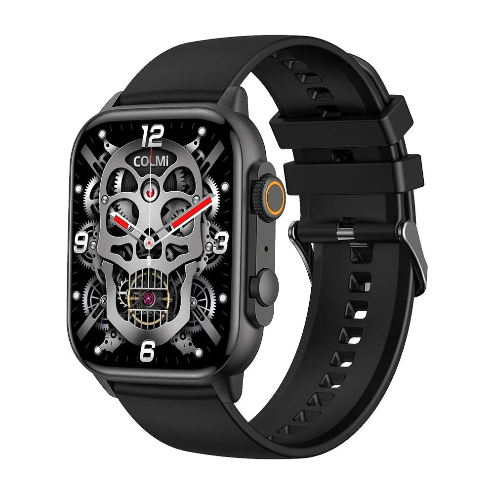 AquaFit | Orange wasserdichte Smartwatch | Großer 2,0-Zoll-AMOLED-Bildschirm