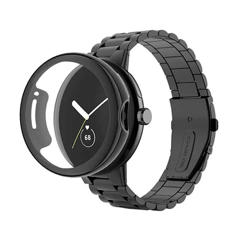 Pinnacle Premium Edelstahlarmband und -gehäuse für Google Pixel Watch & Pixel Watch 2