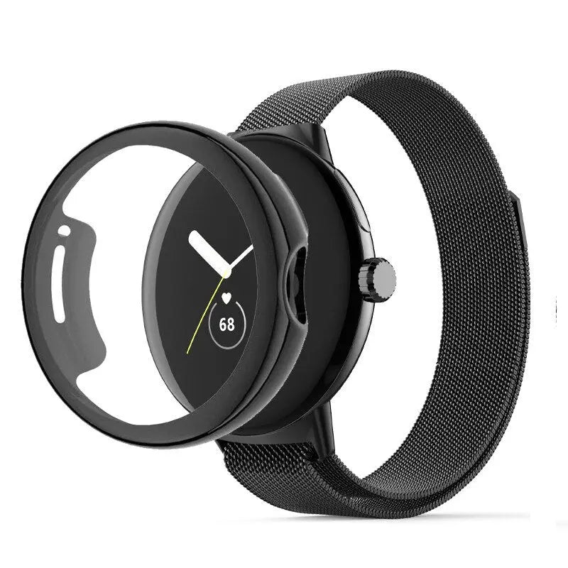 Pinnacle Premium Edelstahlarmband und -gehäuse für Google Pixel Watch & Pixel Watch 2