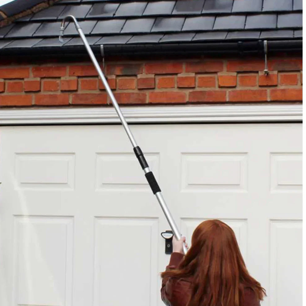 Gutter Cleaning Tool Telescopic Wand - Hose Attachment for Easy Ground-Level Rain Gutter Maintenance