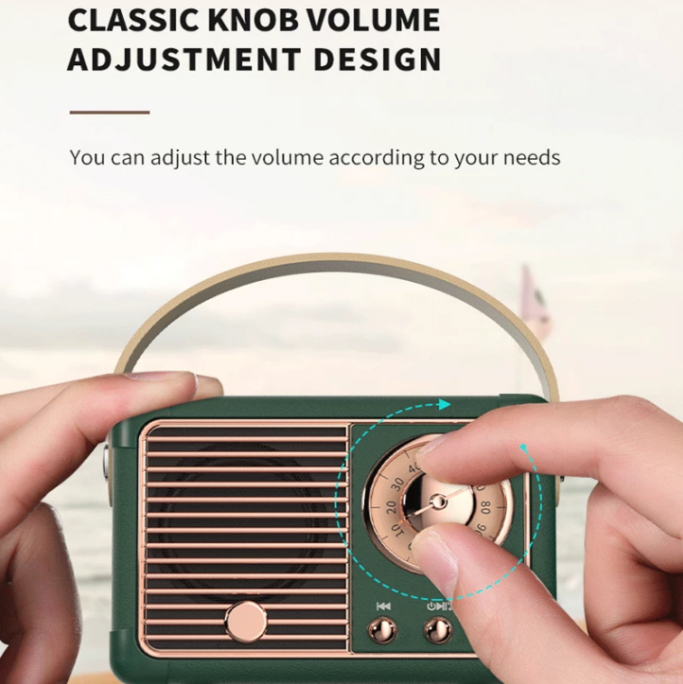 Bluetooth Boombox H2 Classical Retro Decor USB Portable Vintage Speaker Bluetooth Mini Player