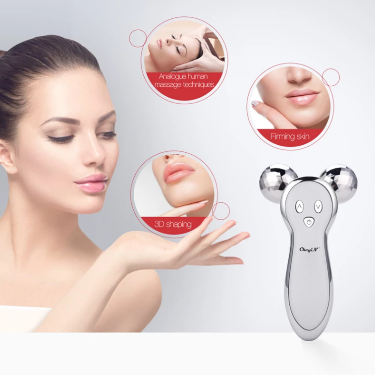 Vibration Facial Massage Tool Roller Ball Lifting Skin Beauty High Frequency