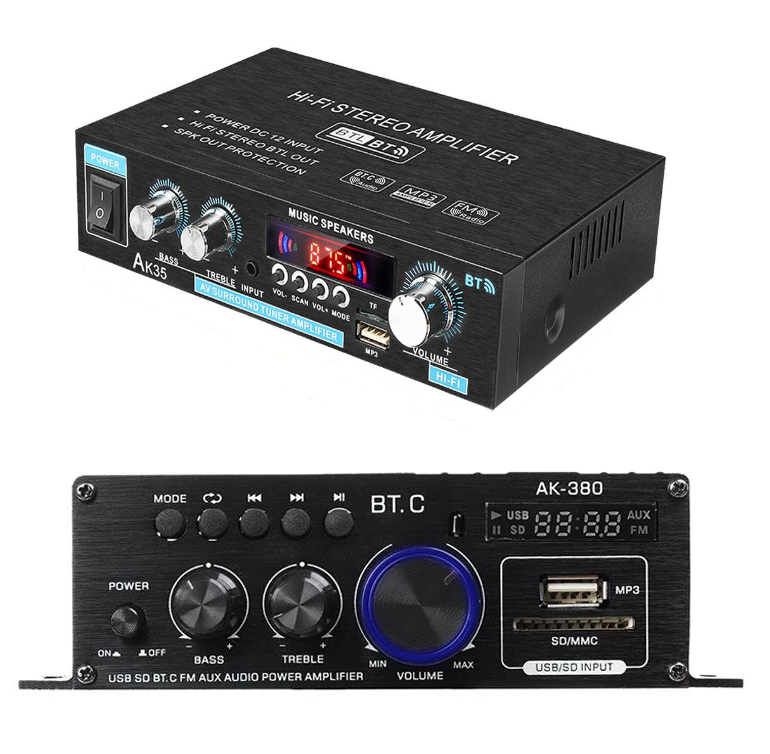 Home Digital Bluetooth Amplifier 800W 110-240V Bass Audio Power Amplifier Class D FM Subwoofer