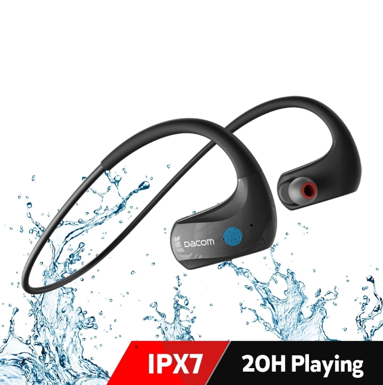 Waterproof Earbuds Wireless Swimming Earbuds Bluetooth AAC With Mic For Sports