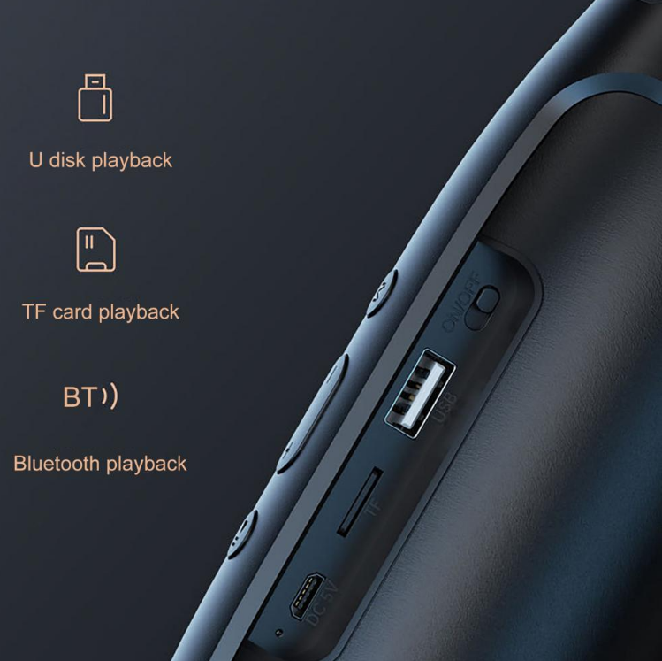 Bluetooth Speaker Radio FM Portable Column Stereo HiFi Heavy Bass Boat Speaker Bluetooth Soundbar