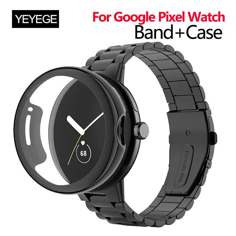 Pinnacle Premium Edelstahlarmband und -gehäuse für Google Pixel Watch & Pixel Watch 2