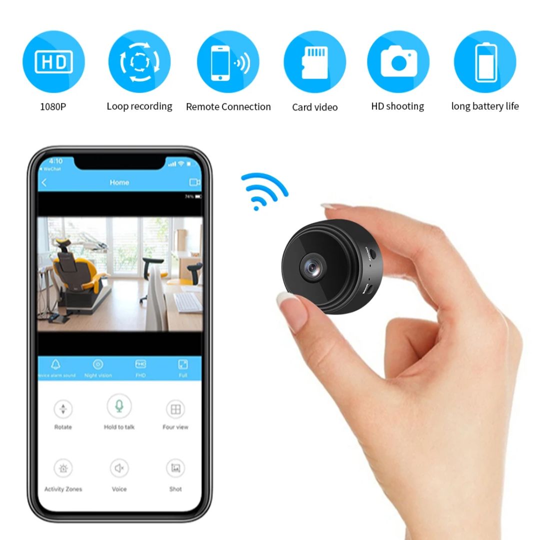 SpyCam Minikamera | HD, kabellos, mit magnetischer Befestigung