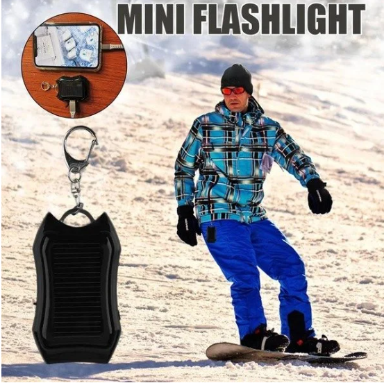 1200 mAh Solar Power Bank Schlüsselanhänger