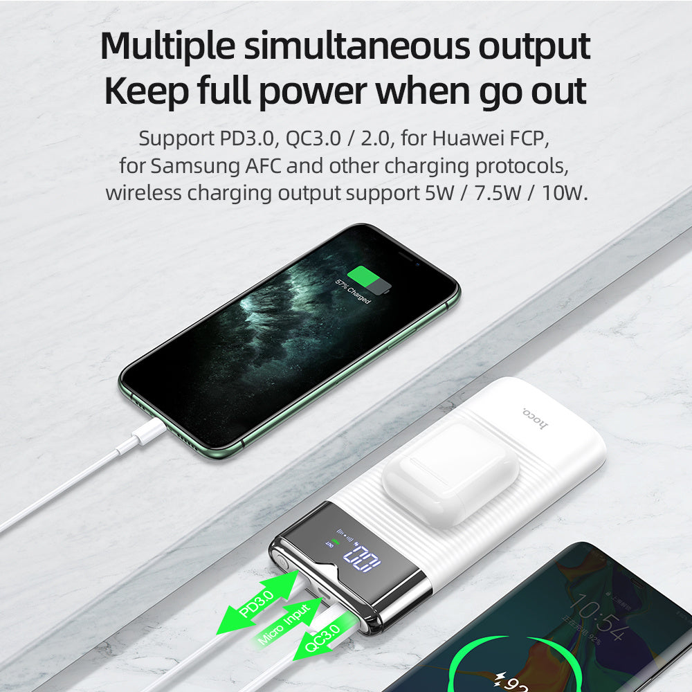 10.000mAh Wireless Power Bank mit Schnellladung