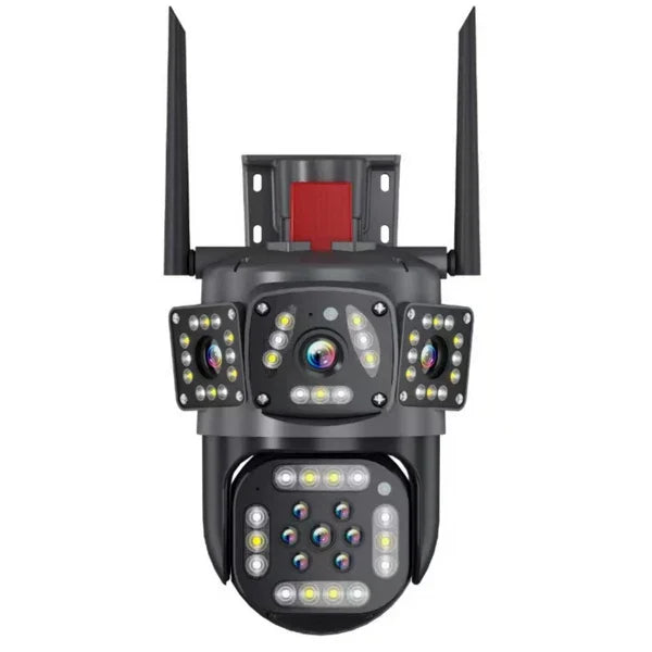 Dual Lens Outdoor Waterproof Wireless HD Security Camera with Night Vision for Home Surveillance