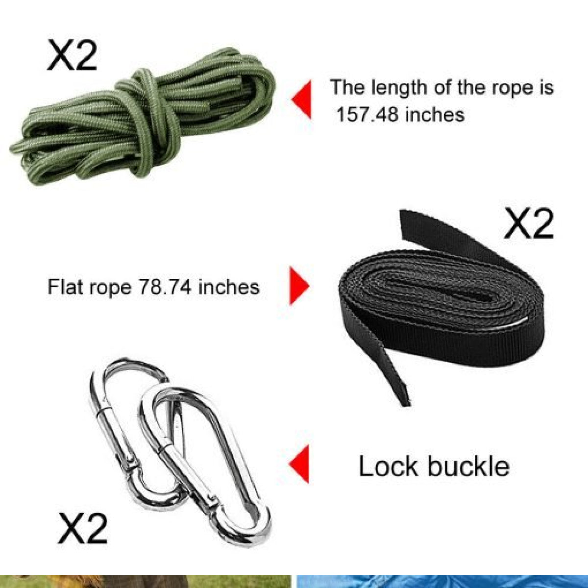 Camping Hammock Kit - Complete with Mosquito Net, Under Quilt Blanket, and Rainfly Cover Tarp for Ultimate Outdoor Comfort