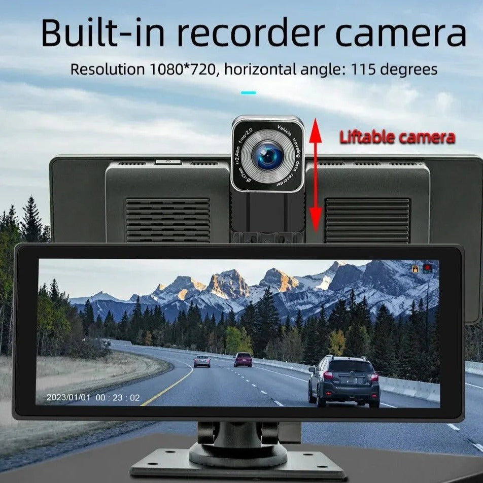10,26 Zoll Tragbarer Drahtloser Multimedia Auto-Bildschirm Mit Kamera