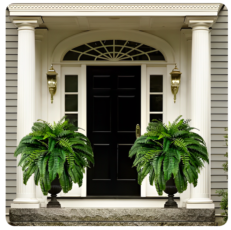 UV Resistant Lifelike Artificial Boston Fern | Realistic, Easy Maintenance & Ideal for Indoor/Outdoor Decoration