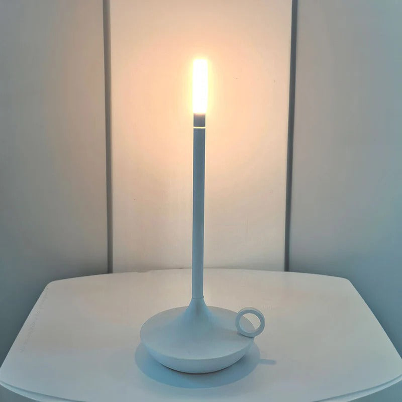 Vintage Aluminium Cordless Candle Lamp