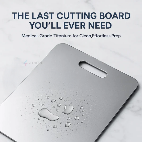 Titanium Cutting Board | Scratch-Proof, Non-Toxic & Dishwasher-Safe for Safe Food Preparation