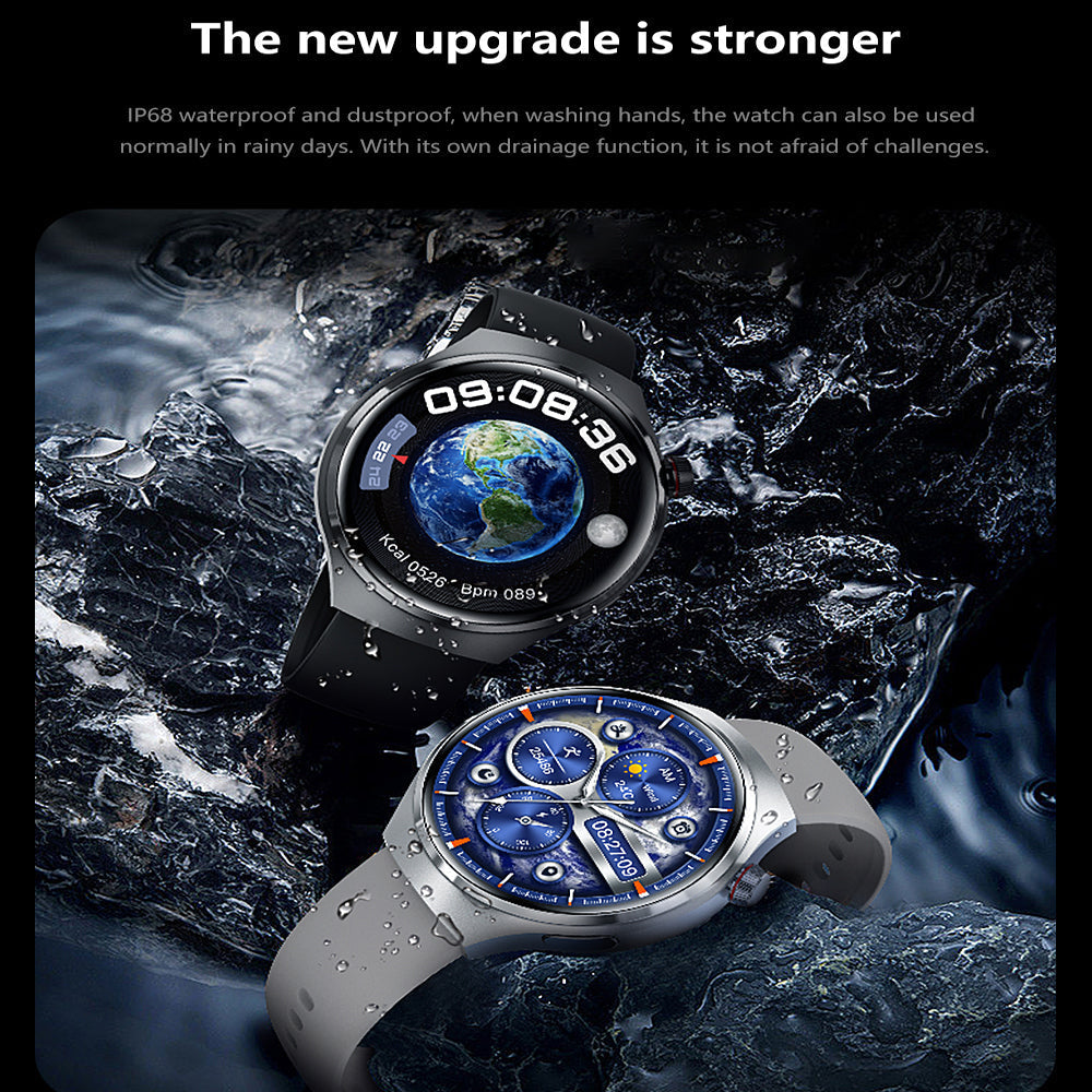 Hochwertiges GT4 Pro Smartwatch Männer: IP68 NFC GPS Tracker, AMOLED 360*360 HD Bildschirm, Herzfrequenz, Bluetooth-Anruf | Limitierte Auflage