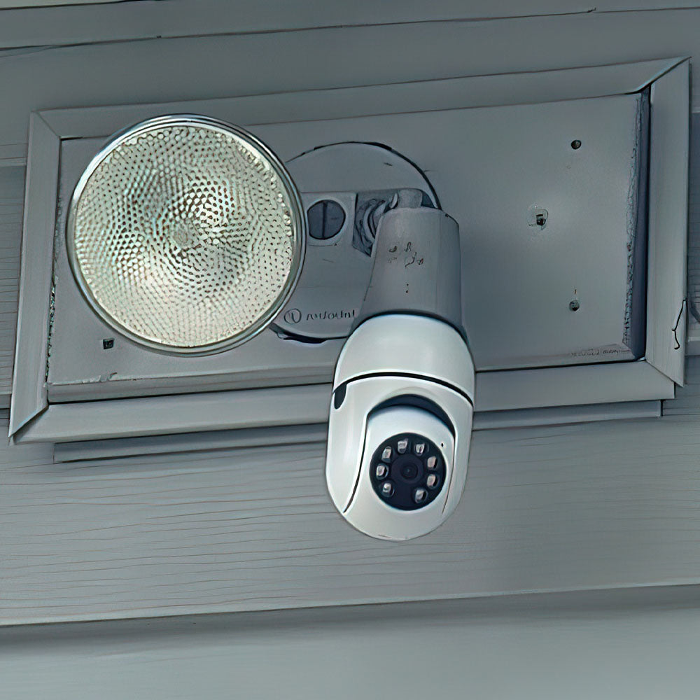 Smart Light Socket Security Camera - HD Lightbulb Camera with Motion Detection for Home Surveillance & Indoor Use