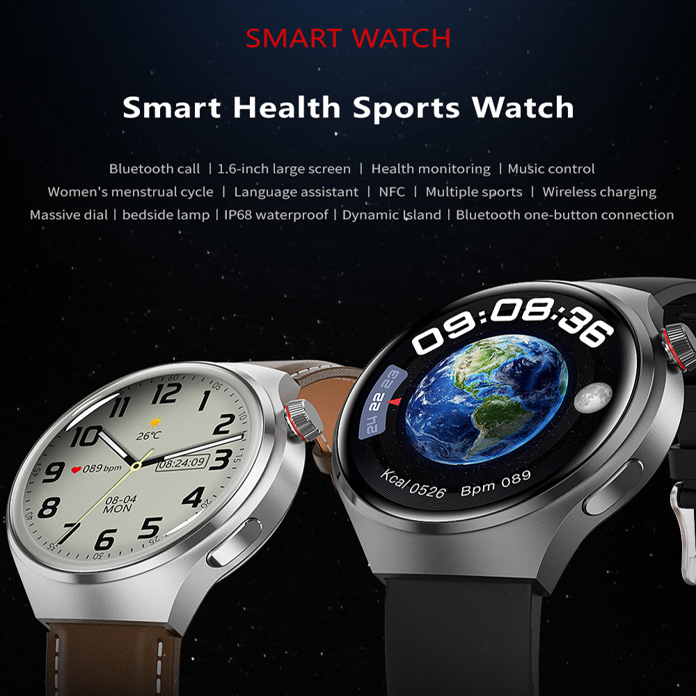 Hochwertiges GT4 Pro Smartwatch Männer: IP68 NFC GPS Tracker, AMOLED 360*360 HD Bildschirm, Herzfrequenz, Bluetooth-Anruf | Limitierte Auflage