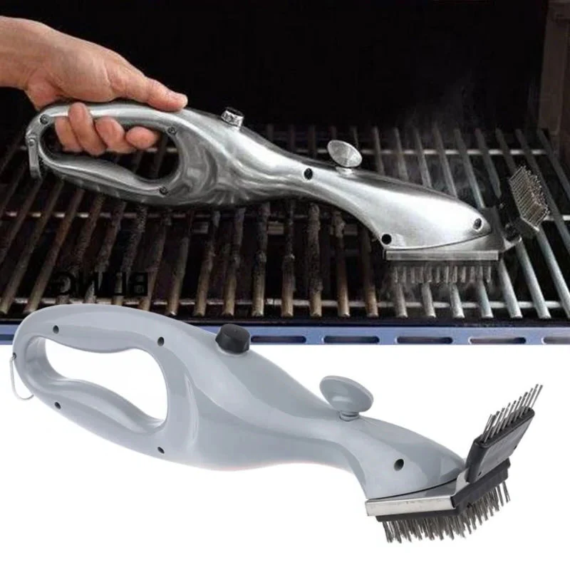 Barbecue Grill Outdoor Steam Cleaning Brush BBQ Cleaner Charcoal Scraper