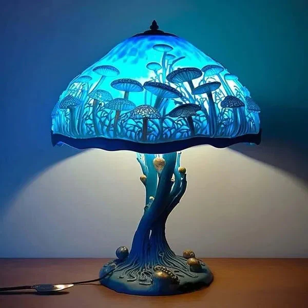 Stained Glass Plant Series Table Lamp