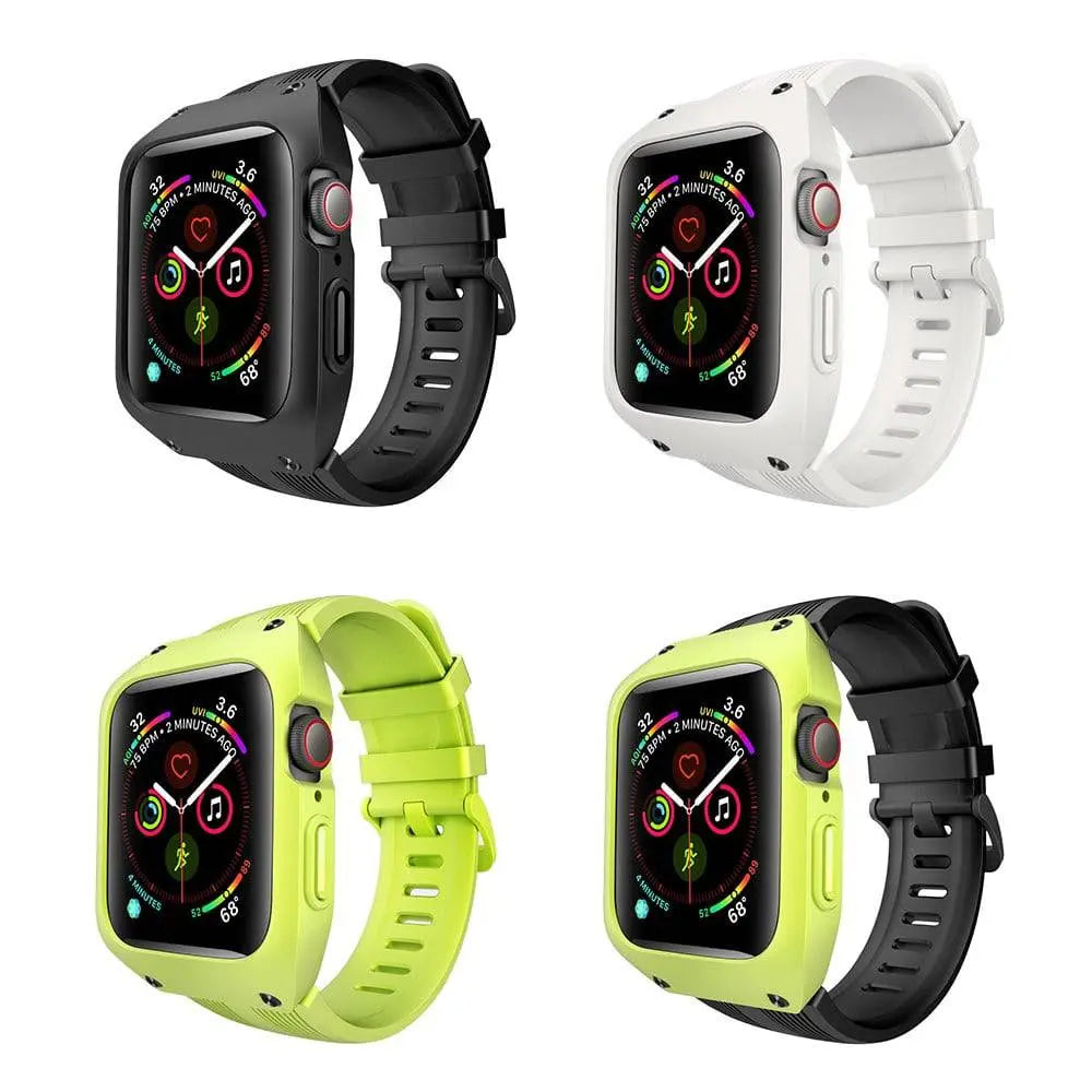 Verstärktes Gehäuse und Armband in Militärqualität für die Apple Watch SE