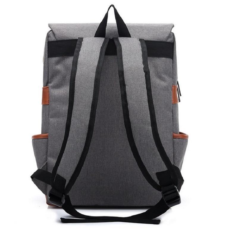 Vintage Laptop Backpack College School Bag with USB Port