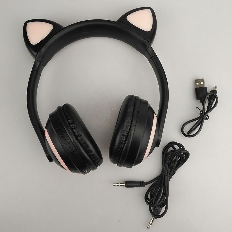 Cat Glowing Bluetooth Headphones